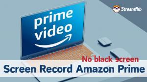 Comment enregistrer l'enregistrement de la vidéo Amazon Prime sans écran noir