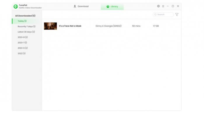 TunePat Netflix Downloader 完成下載並開啟儲存位置