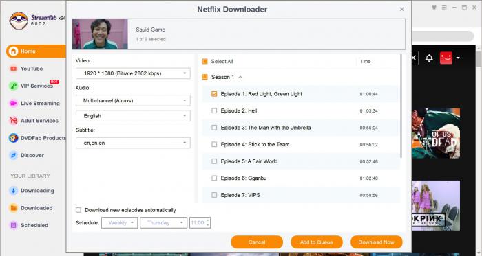 StreamFab Netflix Downloader 完成清單與檔案位置