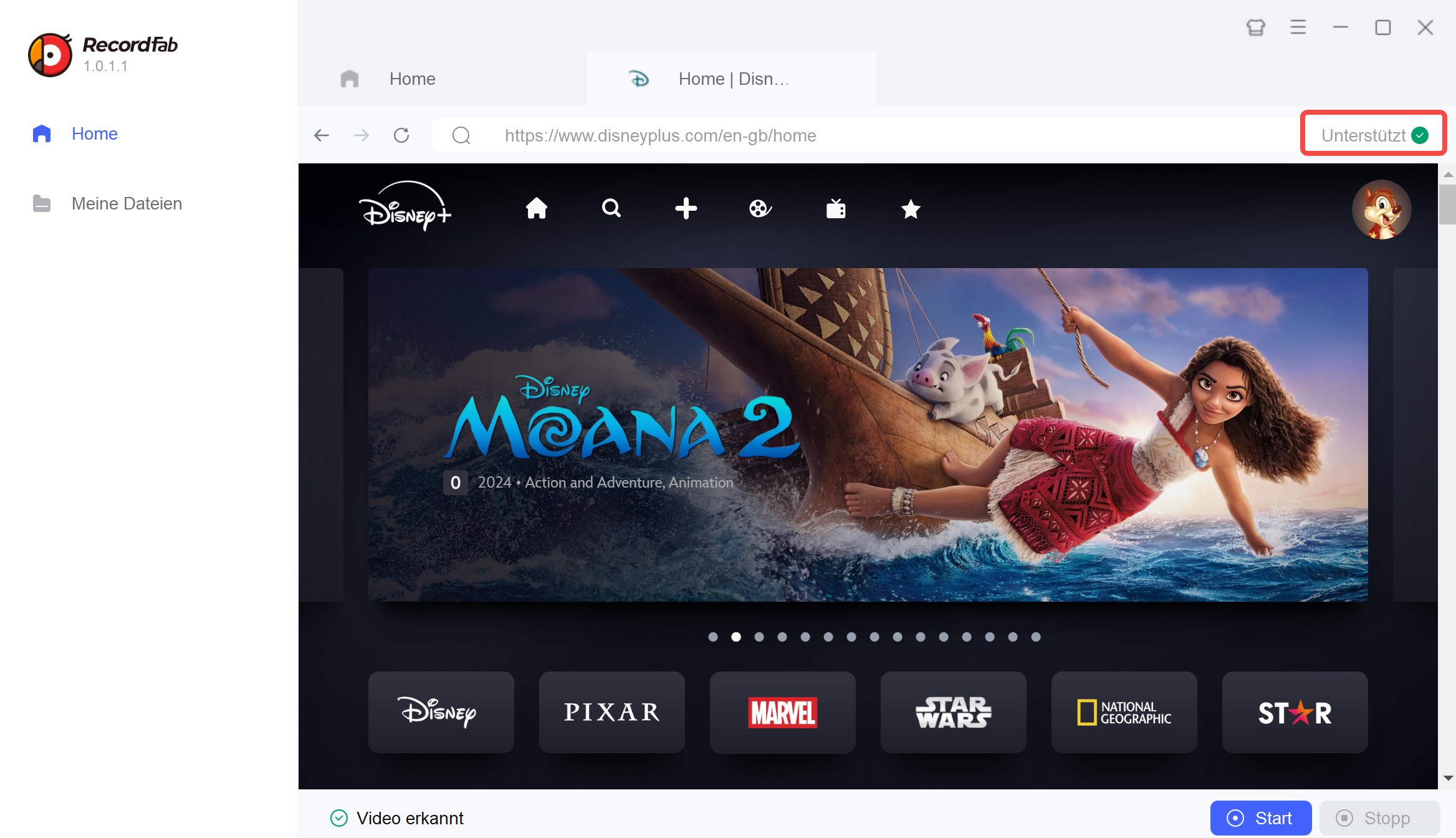 Schritt-für-Schritt Anleitung zum Aufnehmen von Disney+ Videos