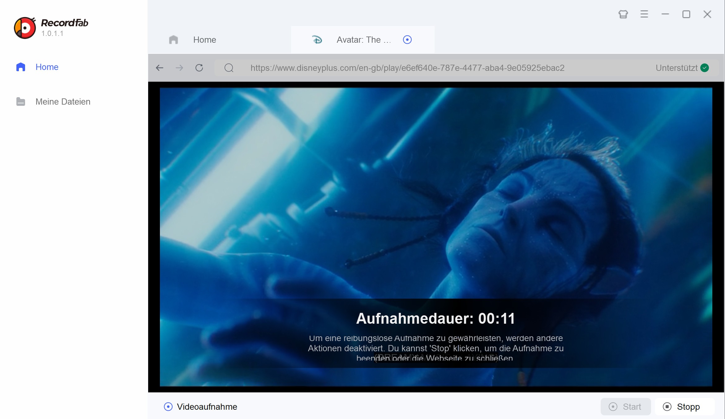 Schritt-für-Schritt Anleitung zum Aufnehmen von Disney+ Videos