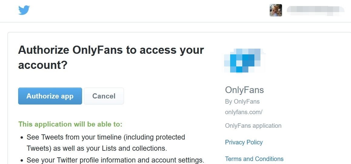 authorize with media account to login onlyfans