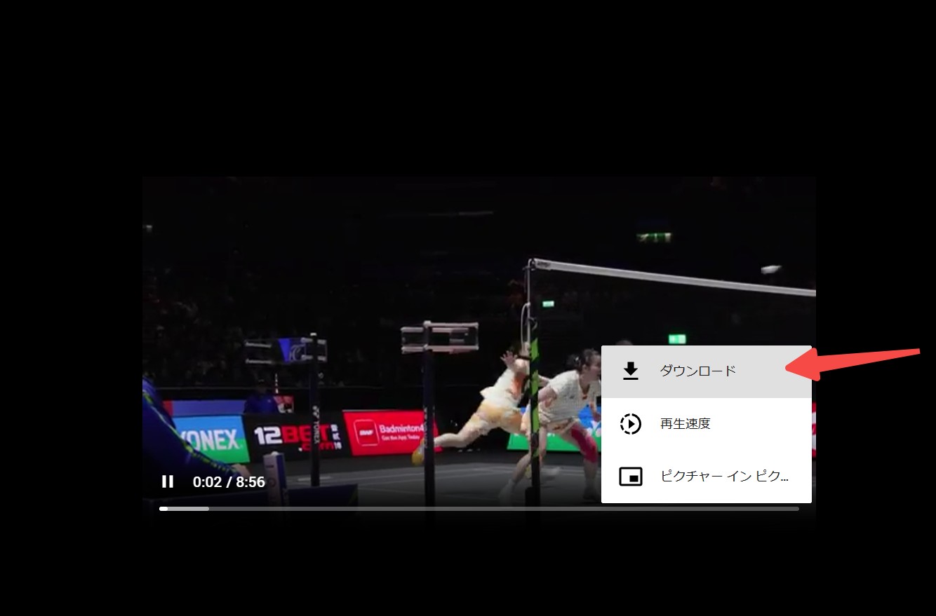 TubeNinjaでMP4などの保存候補を選ぶ画面