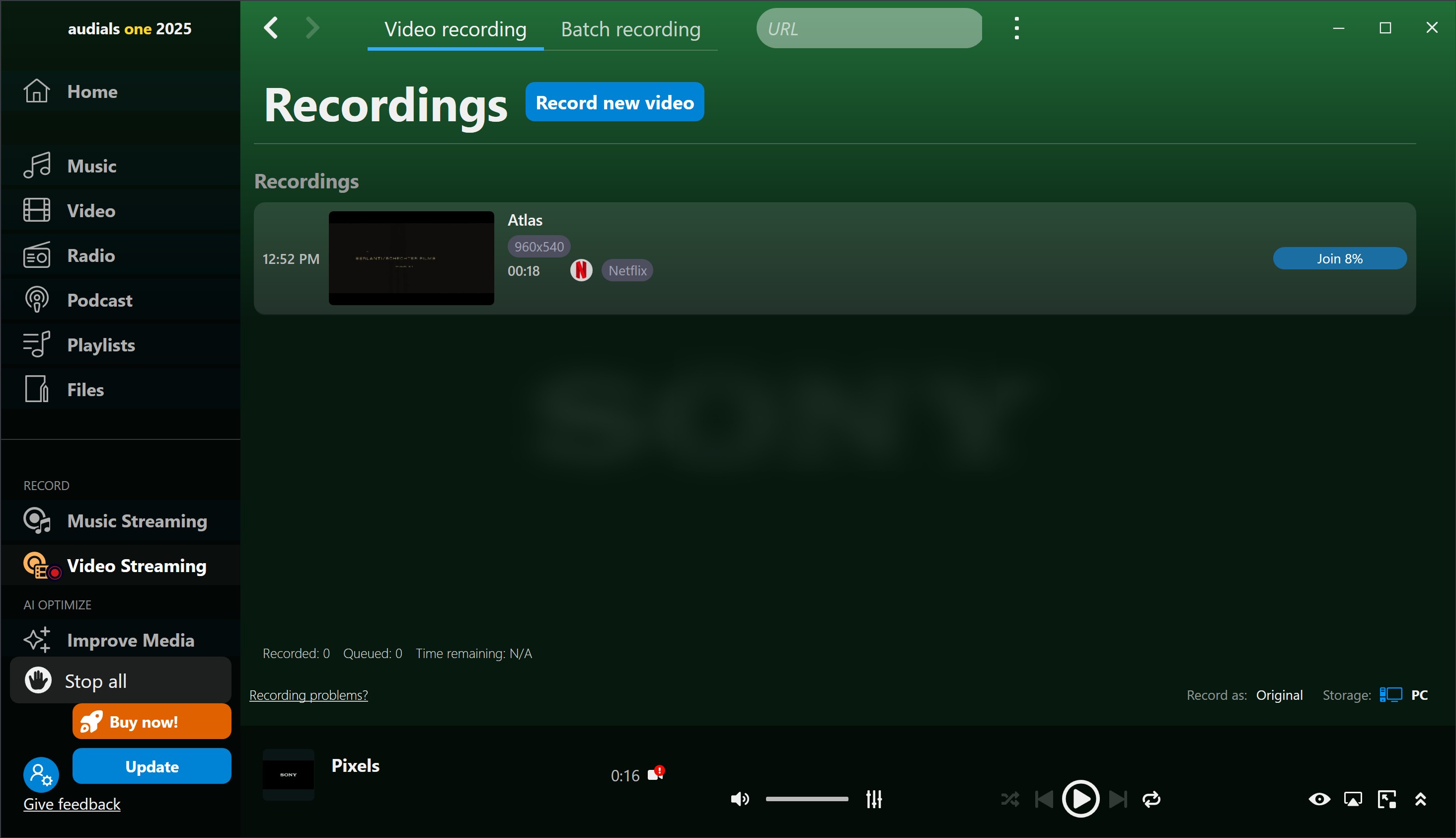 How to record Netflix to MP4 with Audials Movie: Step 4