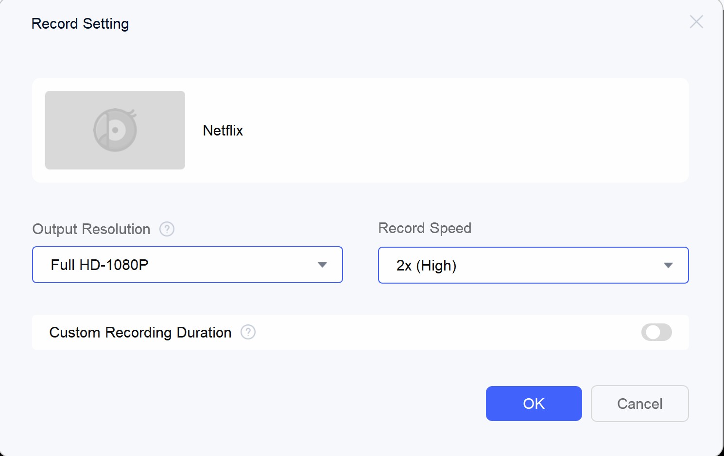 Comment enregistrer l'écran de Netflix avec RecordFab : Étape 3