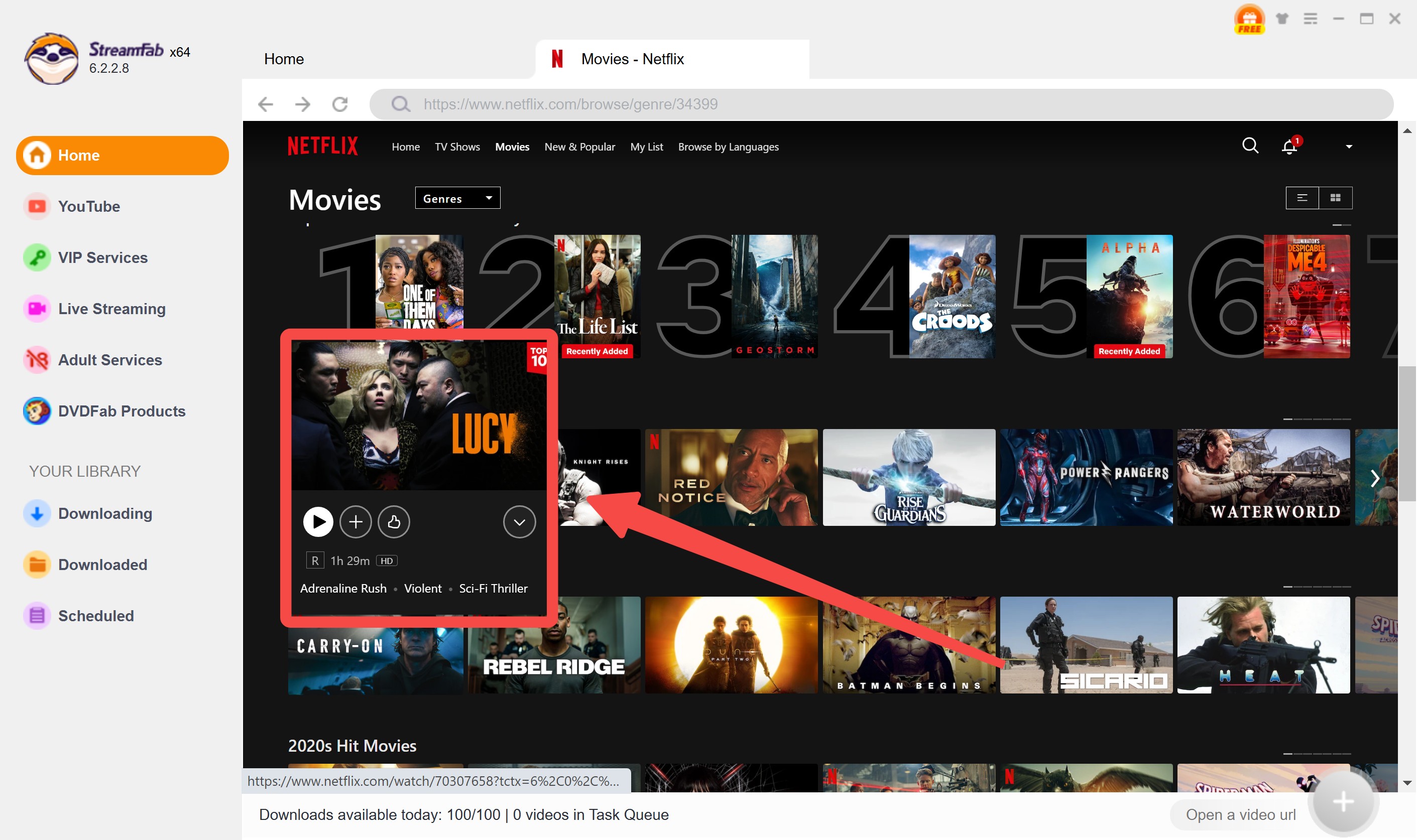 Comment télécharger sur Netflix avec StreamFab Netflix Downloader : Étape 2