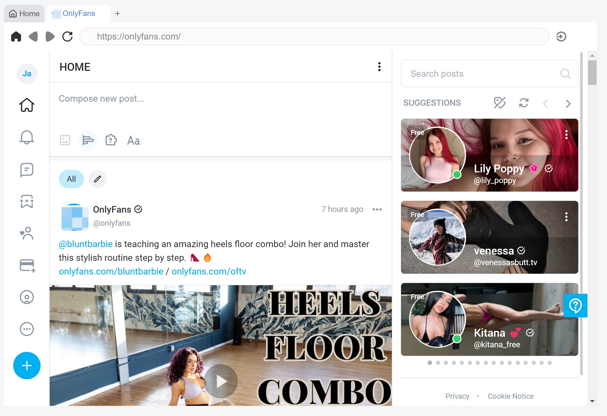 TuneFab VideOne OnlyFans Downloader review: Built-in browser