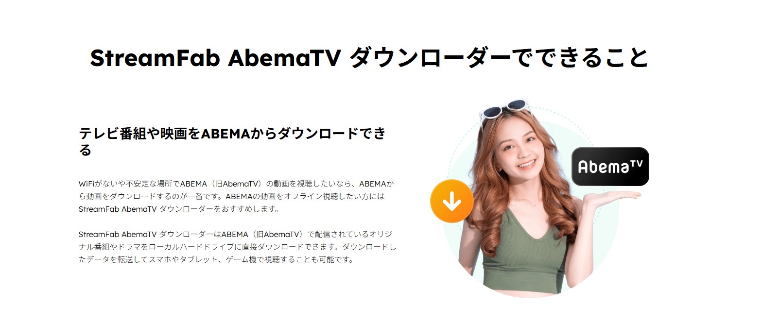 StreamFab AbemaTV Downloaderの製品画面イメージ