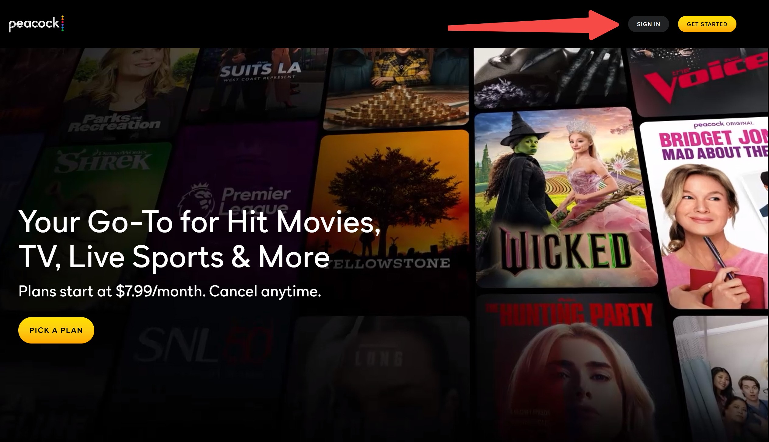 how to stream Peacock TV channels: register a Peacock account
