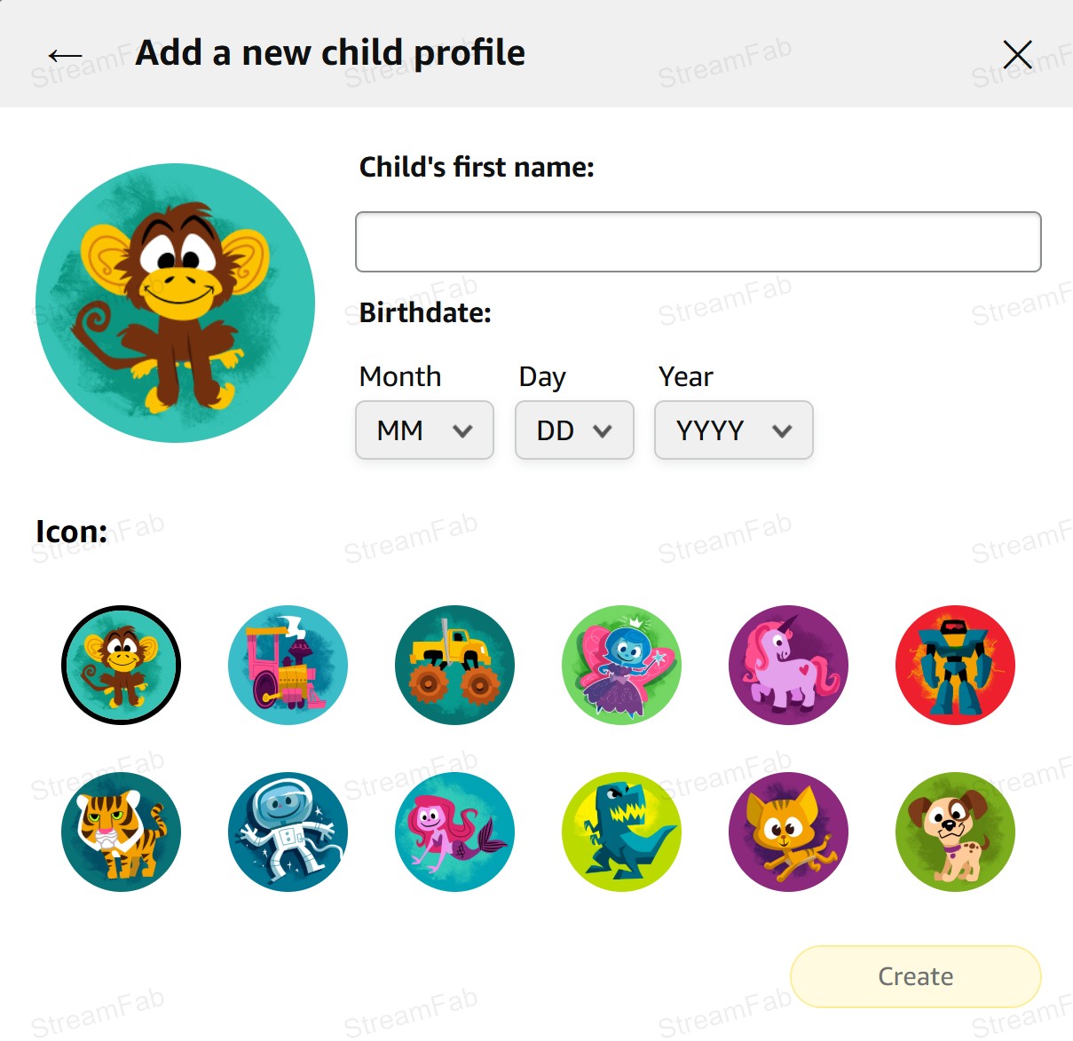 How to share Amazon Prime membership with children step 1