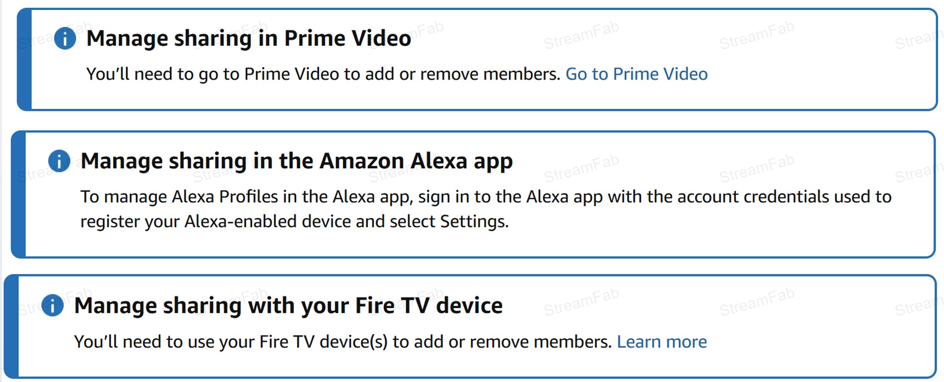 How to manage the Amazon Prime content you shared with family step 2