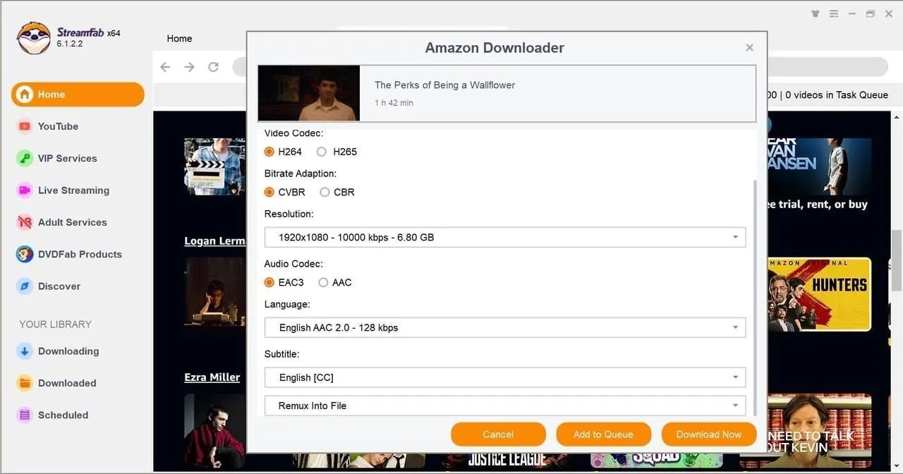 Descargar películas alquiladas en Amazon con StreamFab Amazon Downloader: paso 3