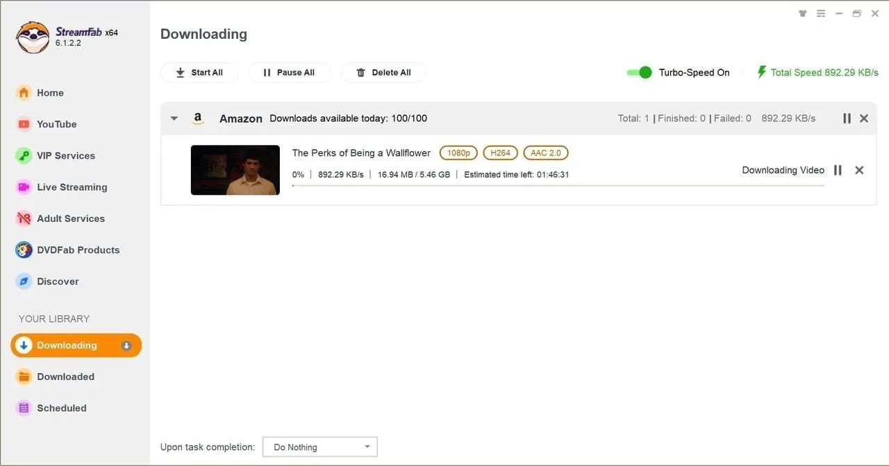 Descargar películas alquiladas en Amazon con StreamFab Amazon Downloader: paso 4