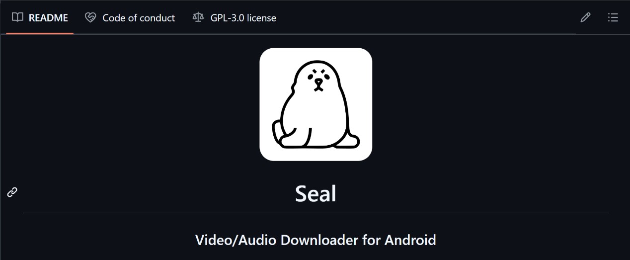 Seal open-source Android downloader indicator for Tubi to MP4 workflows