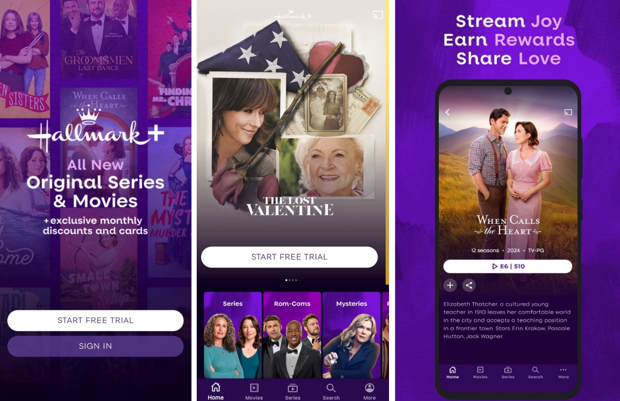A step-by-step guide to download Hallmark+ movies via the official app on mobile devices
