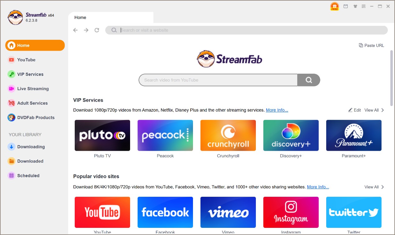 How to download videos from Hallmark+ with StreamFab on Windows: Step 1
