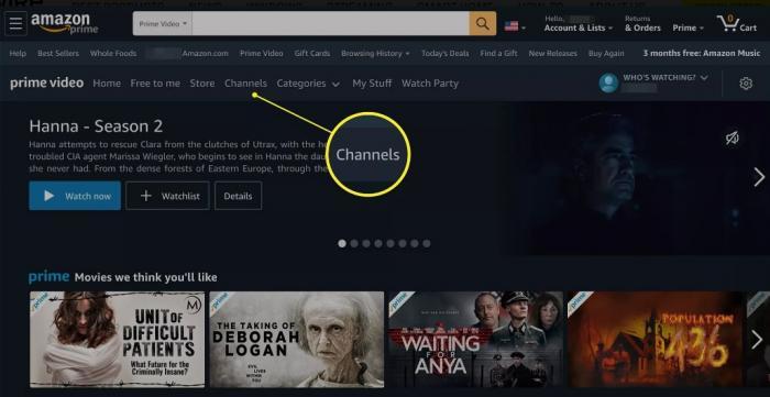 Add Amazon Prime Video Channel