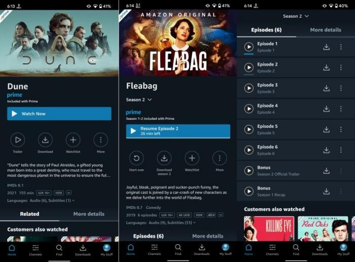 Select the download icon from the list of episodes