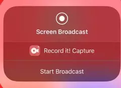 iPhone録画アプリで一般画面の記録機能を確認する例