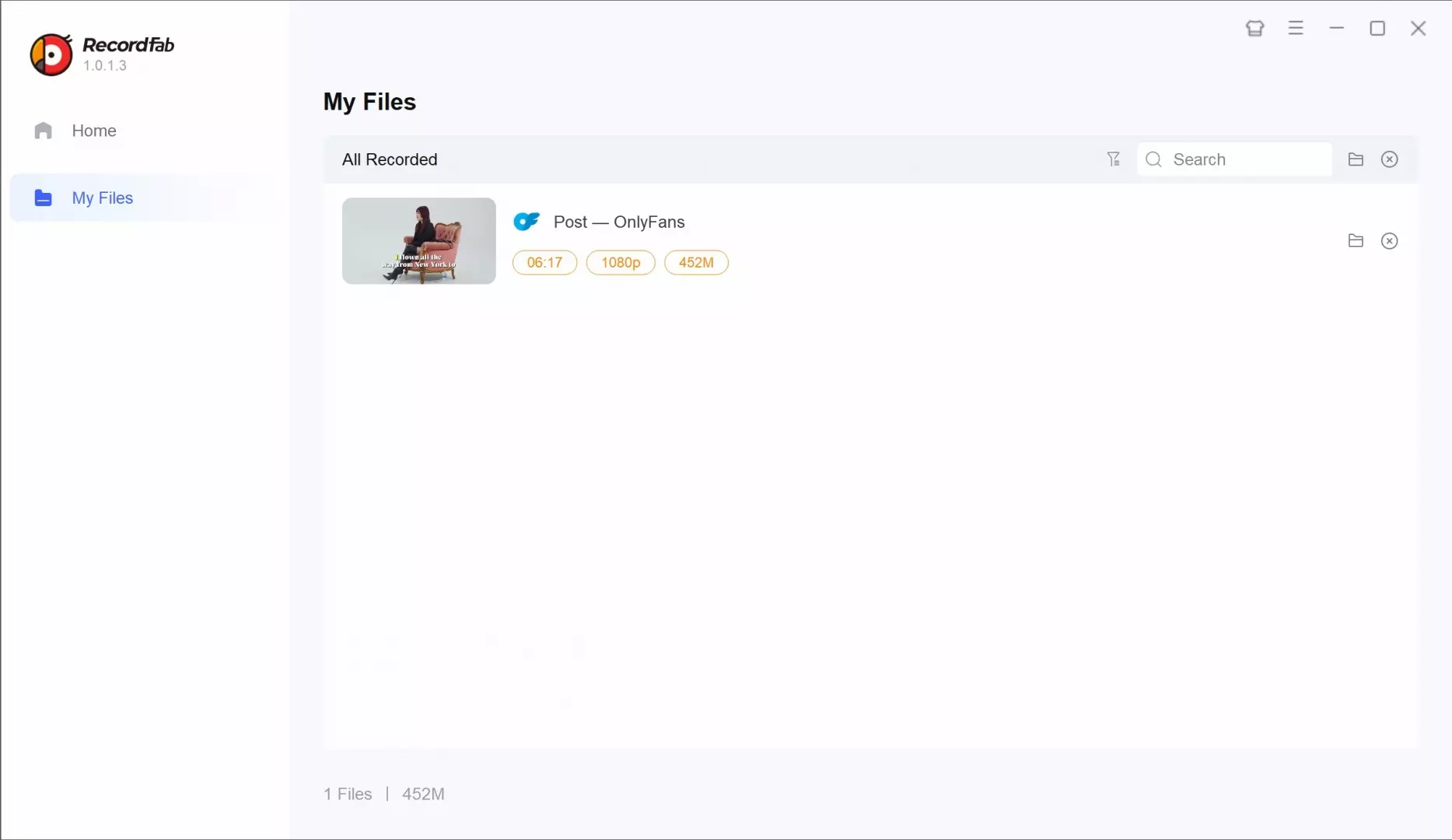 A guide to record OnlyFans videos with RecordFab: step 4