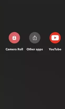 iPhoneのカメラロールへ一般録画を保存する操作画面
