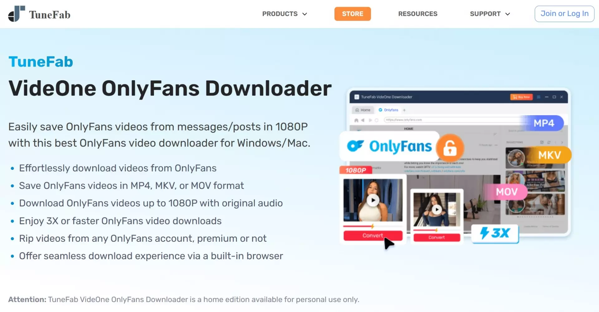 TuneFab VideOne desktop workflow for accessible OnlyFans message videos