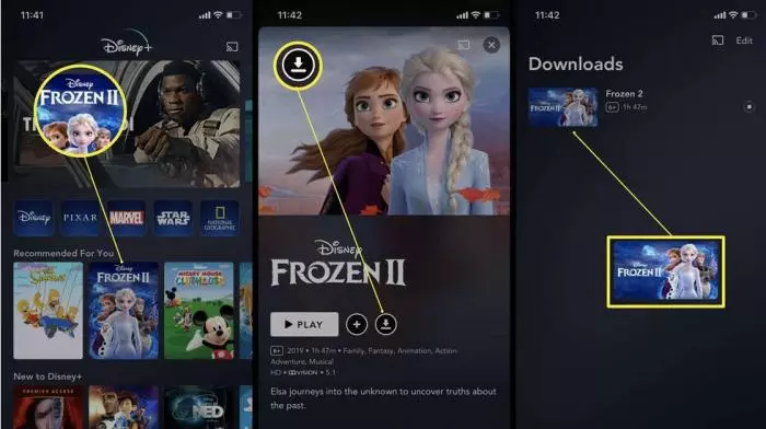 Cómo descargar contenido de Disney Plus para verlo sin conexión