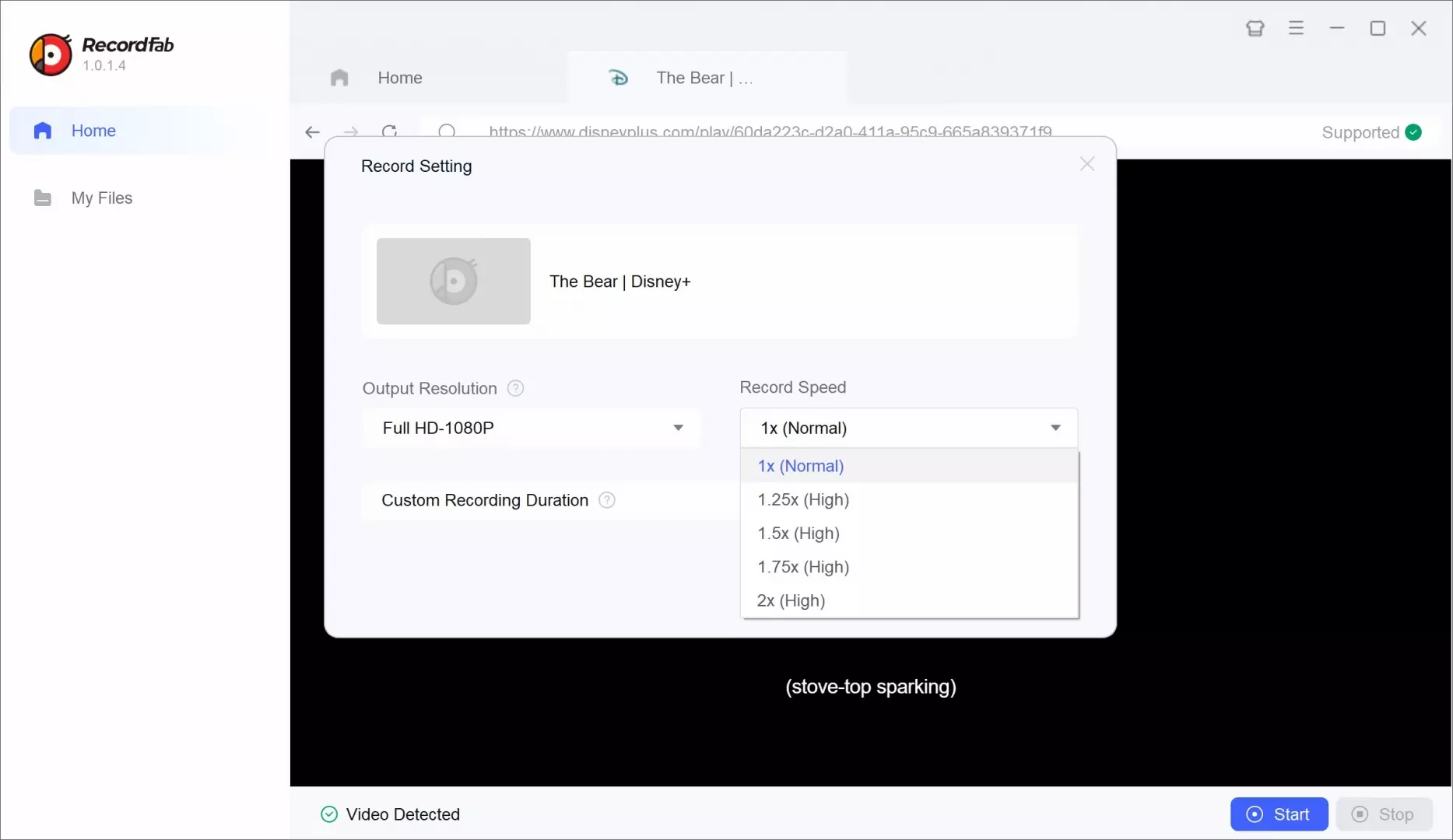 A guide to convert Disney+ to MP4 with RecordFab: step 3