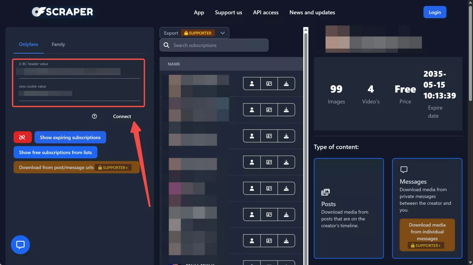 A guide to scrape OnlyFans videos with OnlyScraper: starting downloads