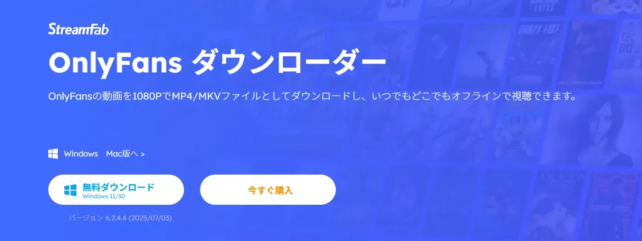 StreamFab OnlyFans Downloaderで通常投稿とDM動画を整理する製品画面