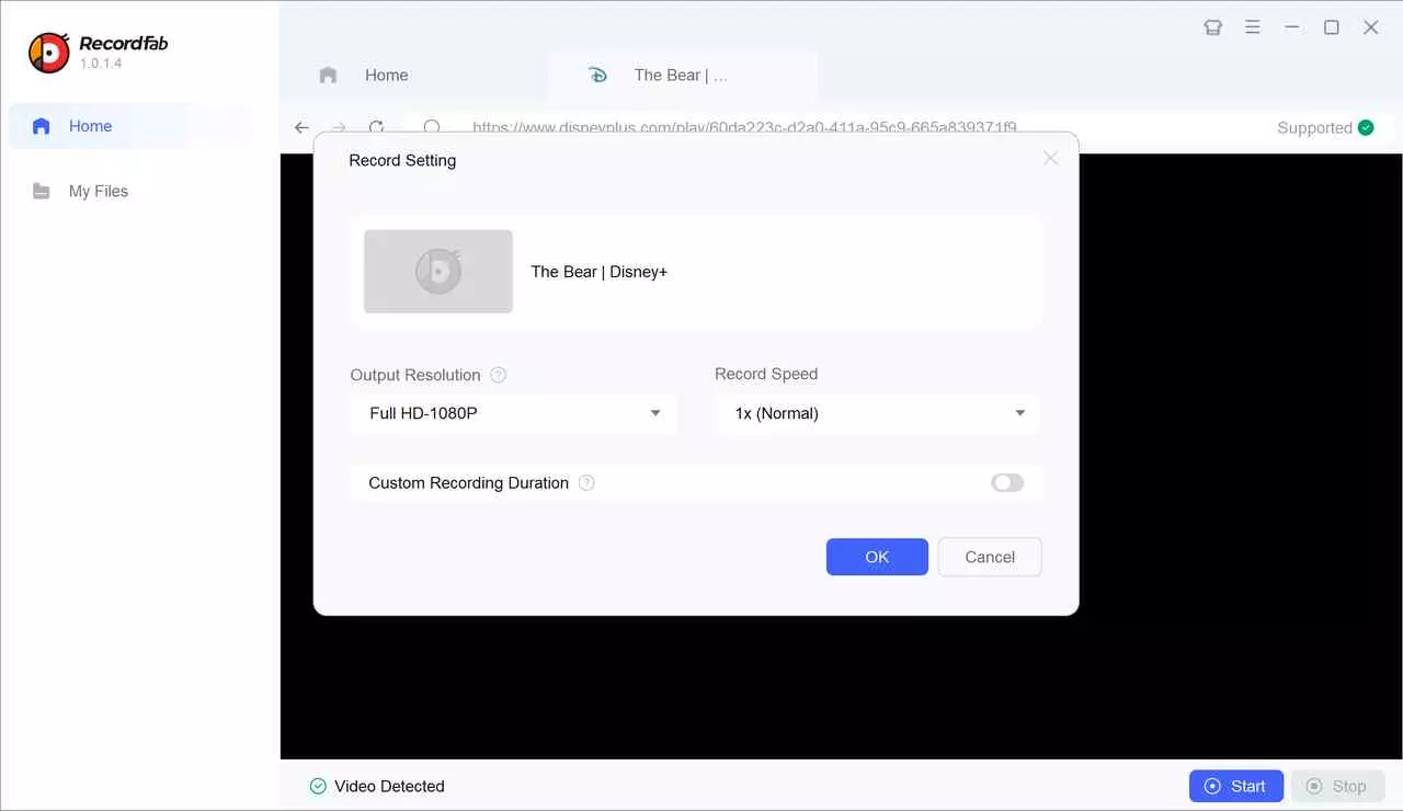 a guide to rip from disney plus with recordfab: step 3