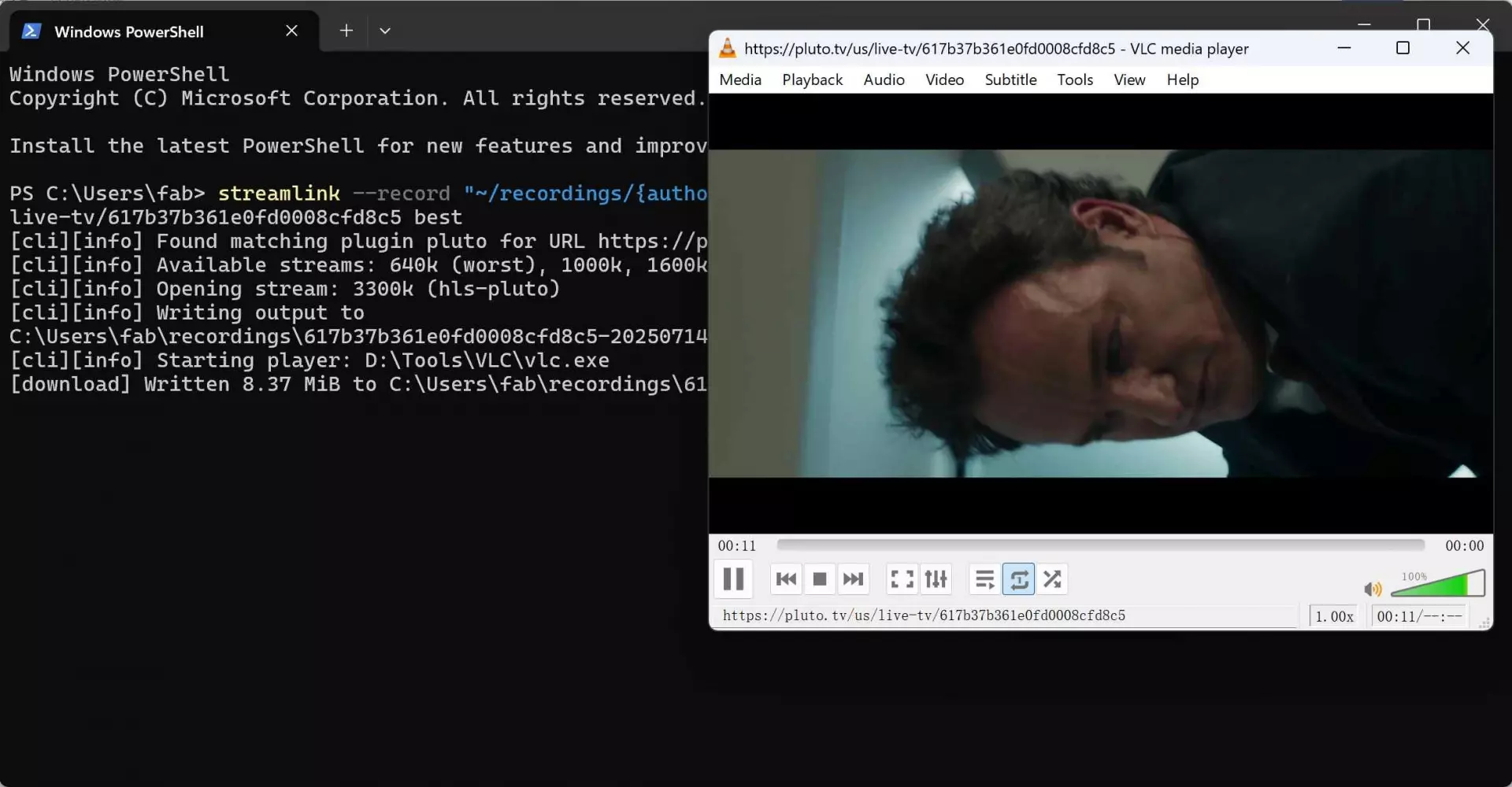 StreamLink Terminal 2026 - Executing Command Line