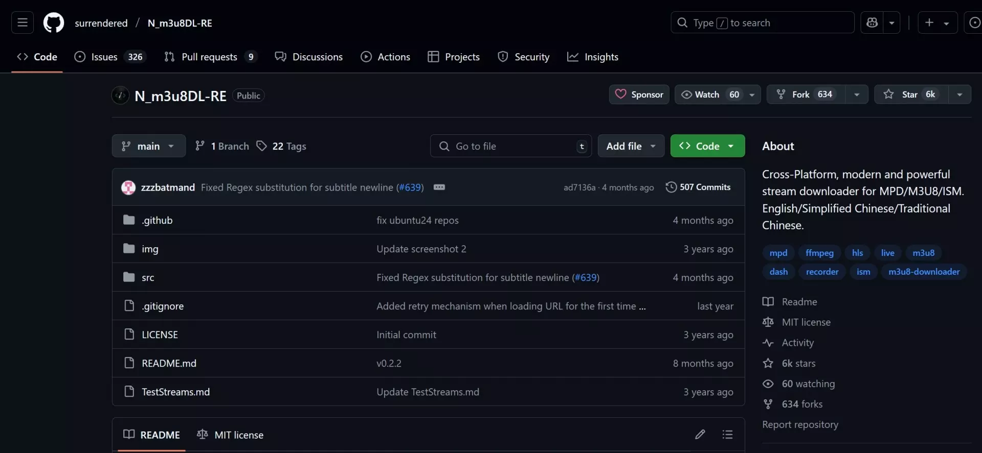 N_m3u8DL-RE command-line workflow for downloading M3U8 media segments