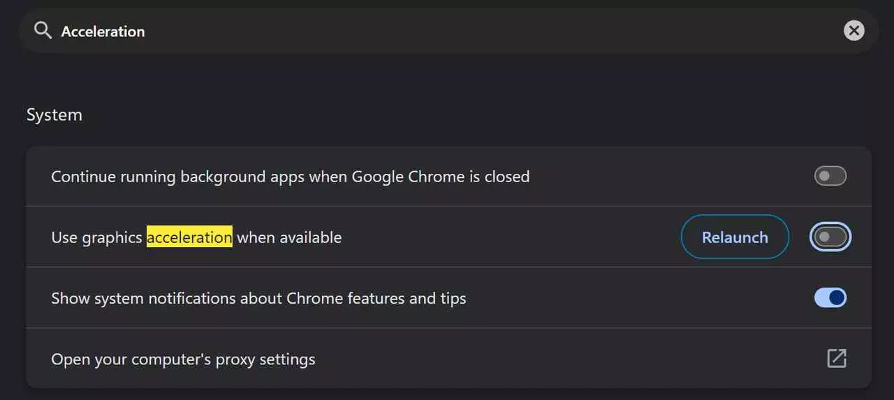 Disabling hardware acceleration for OBS recording