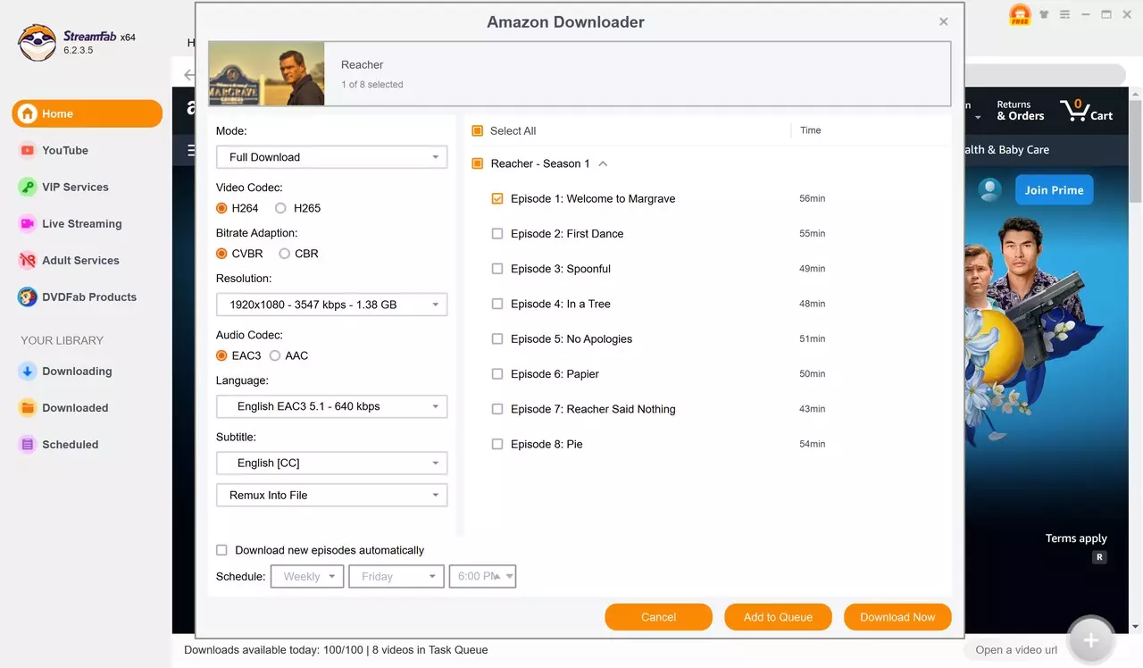 Download britbox shows from Amazon Prime with StreamFab Amazon Downloader