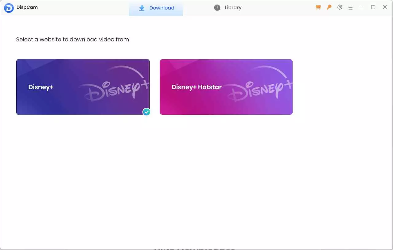 a guide to rip from disney plus with dispcam: step 1