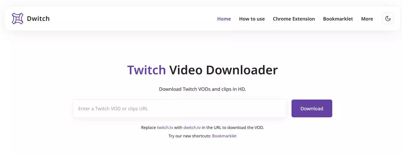 dwitch can download twitch videos on browsers