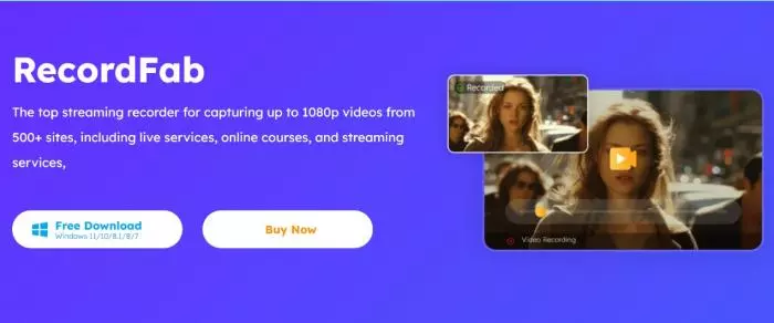 RecordFab guided recorder interface for Amazon Prime Video DRM screen capture on Windows