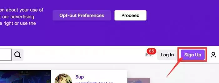 How to sign up for Twitch.tv account
