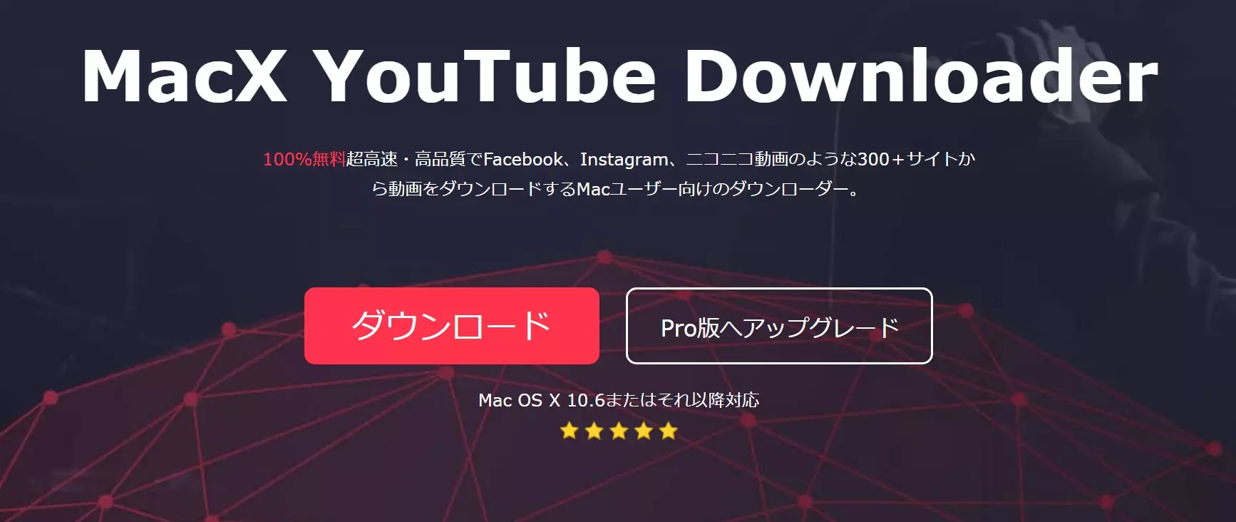 MacX YouTube Downloaderの基本画面とURL解析機能