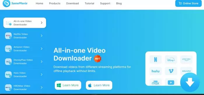 A screenshot of a video downloader
Description automatically generated