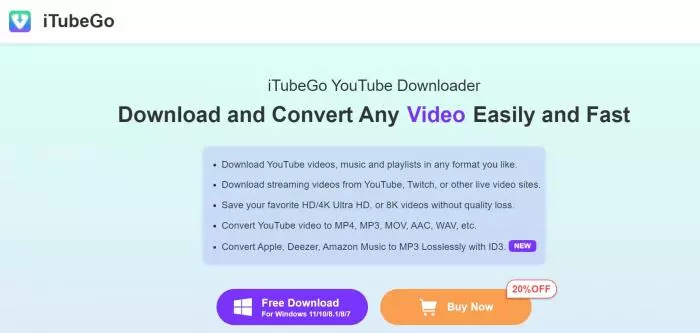 A screenshot of a video downloader
Description automatically generated