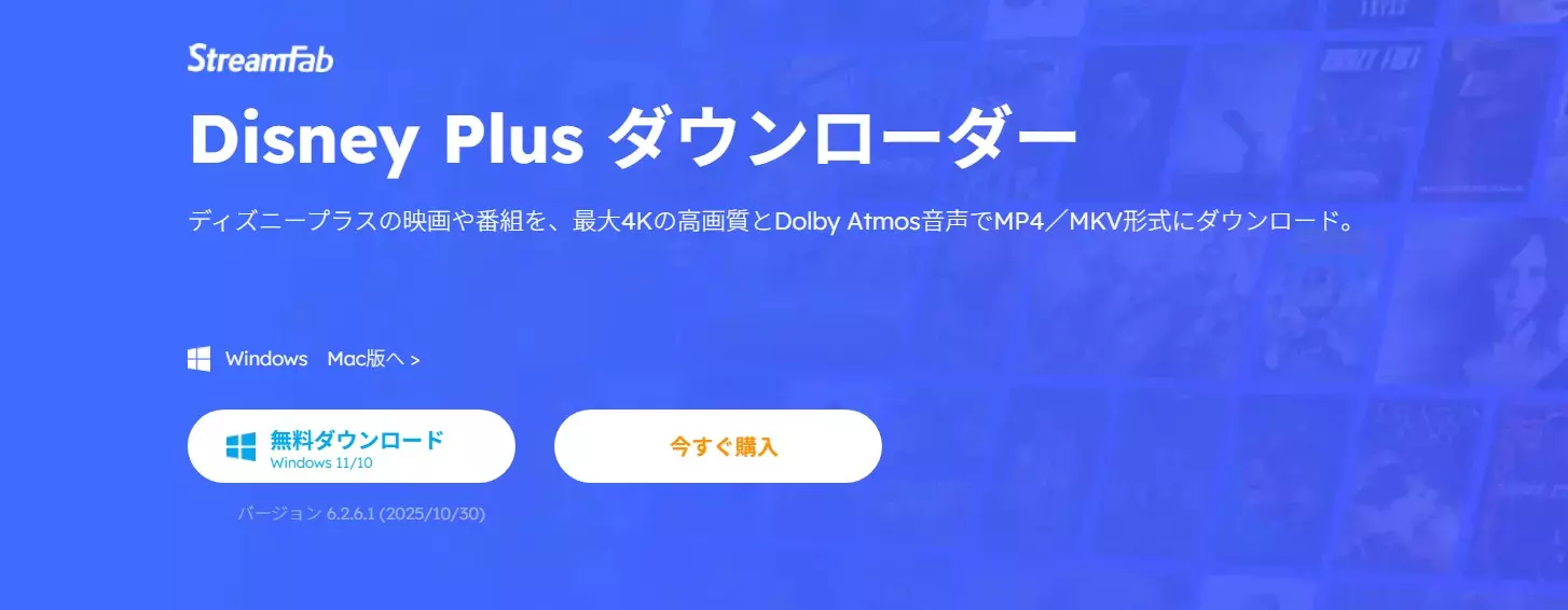 StreamFab Disney Plus Downloaderで作品情報を確認する画面