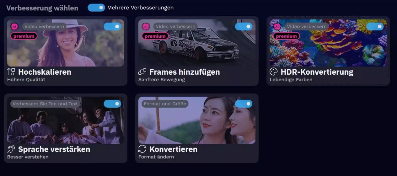 Neue KI-Verbesserung Funktion in Video von Audials One 2026
