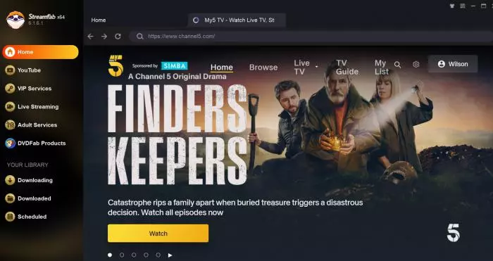 wie man Videos von Channel 5 herunterlädt