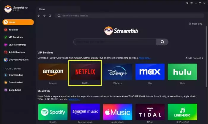StreamFab 下載 Netflix 影片的步驟