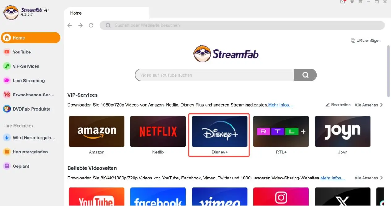 Schritt für Schritt Anleitung von StreamFab