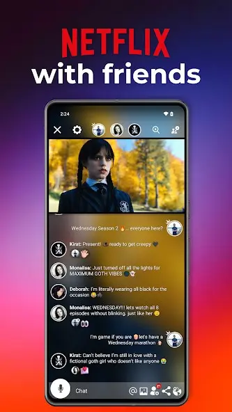 Raveアプリを経由してNetflixをスクショする裏技の画面