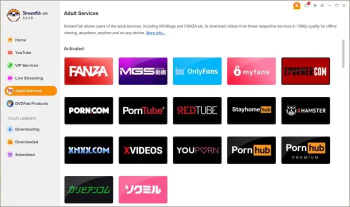 download youporn videos with streamfab step 1