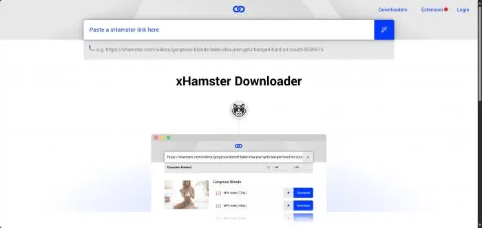 xHamster-Videos mit Locoloader herunterladen